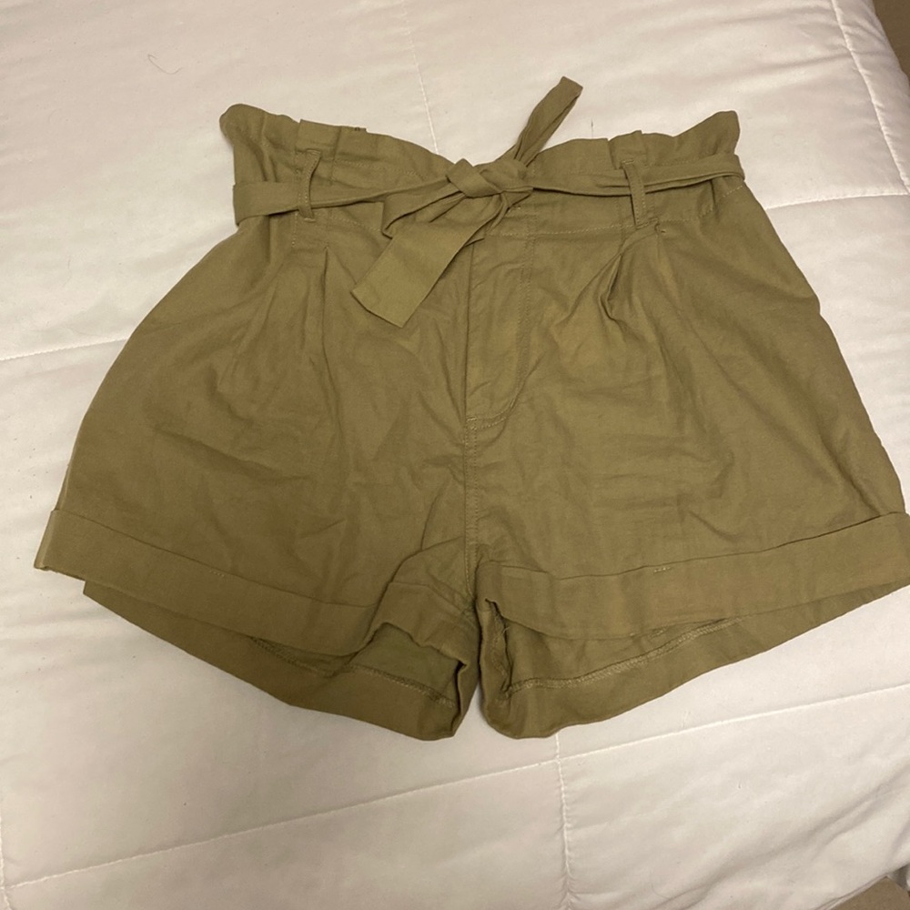 Paper bag Cotton Shorts
